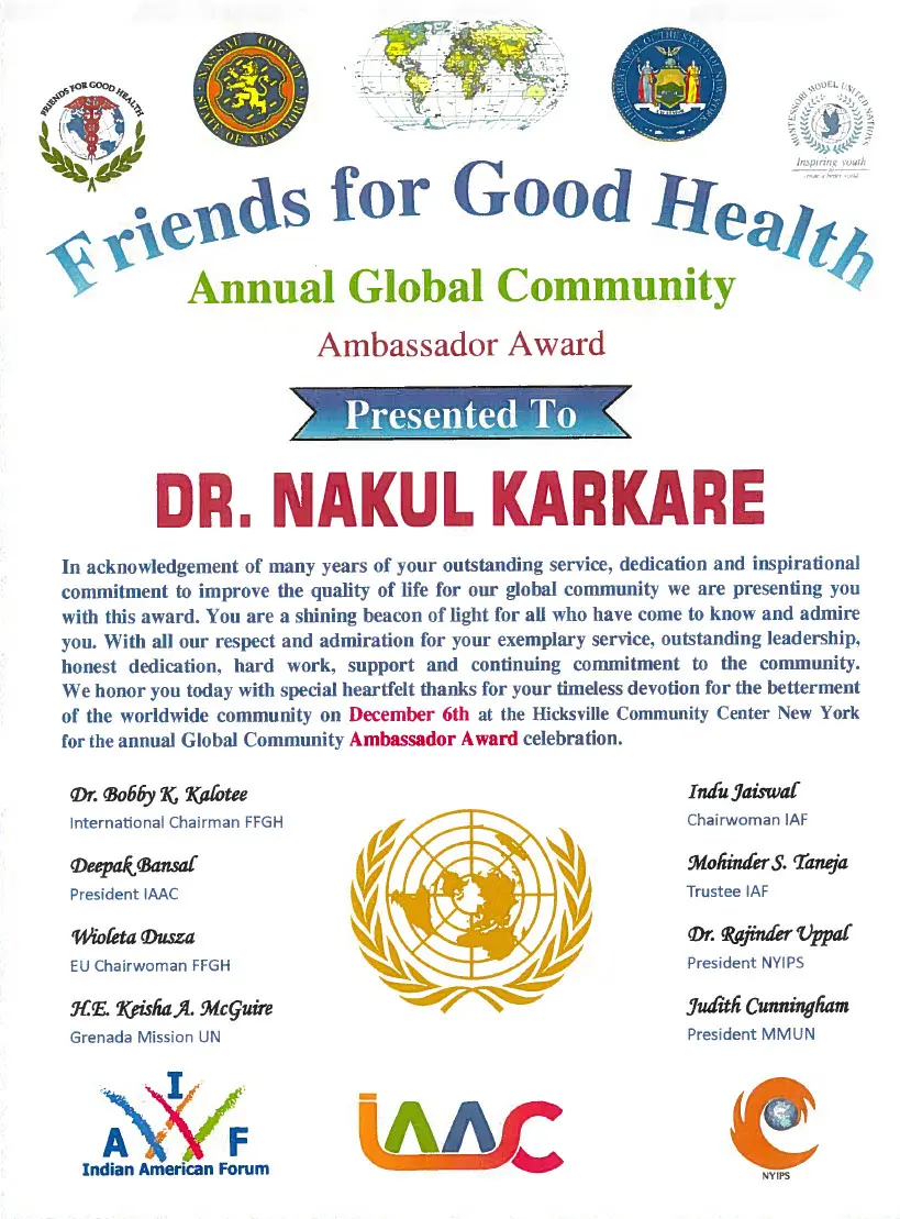Premio Embajador de Amigos por la Buena Salud